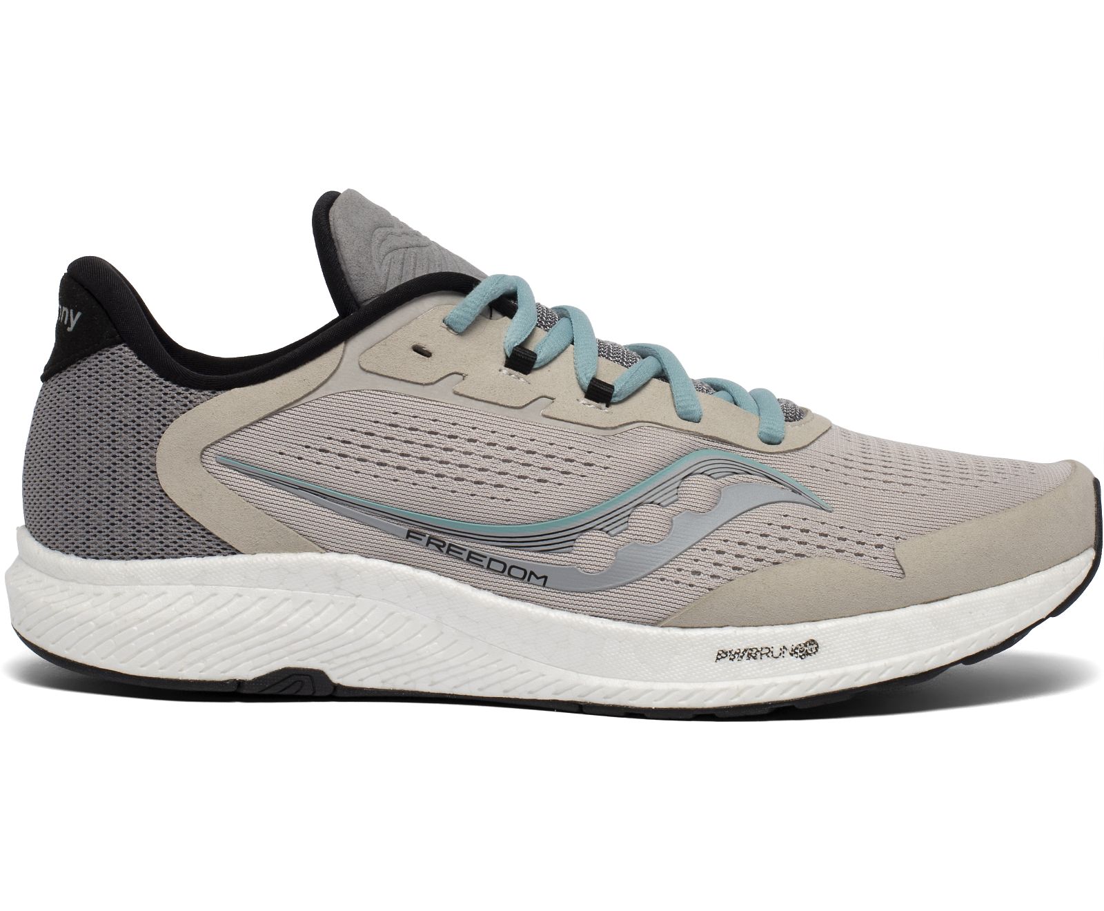 Men\'s Saucony Freedom 4 Running Shoes Grey / Turquoise | Singapore 489XYUF